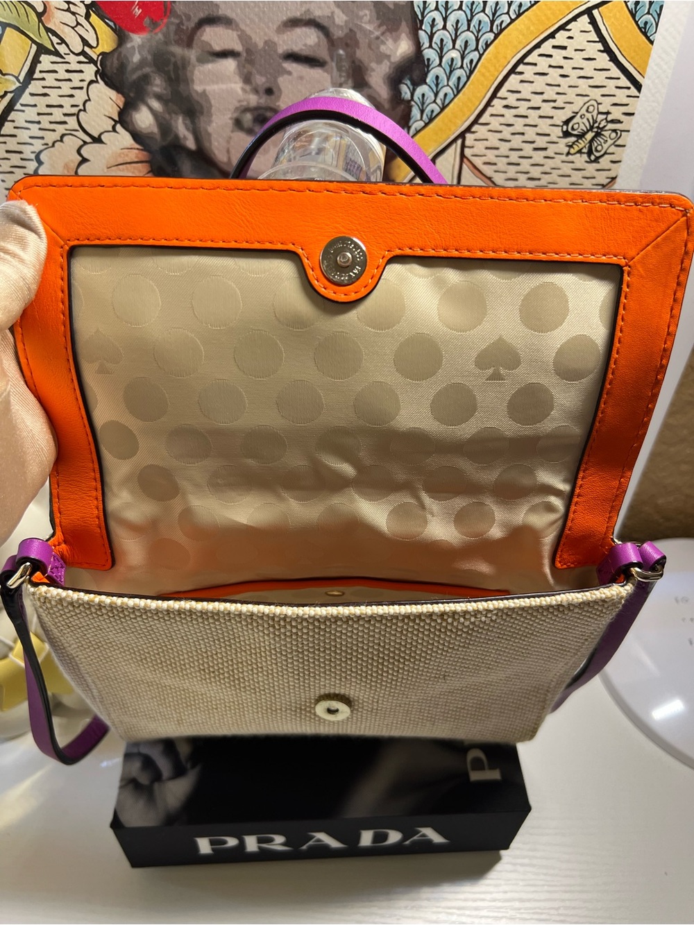 KATE SPADE ♠️ NY Bourbon Street Fabric Freddie Bag - Picture 5 of 13